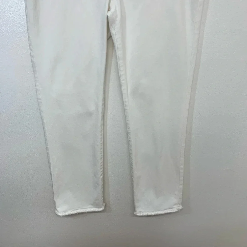 DL1961 Jeans Woman 32‎ White Mara Straight Ankle Instasculpt Stretch Pockets